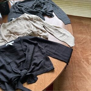 3 tie crop top bundle NWT (29)